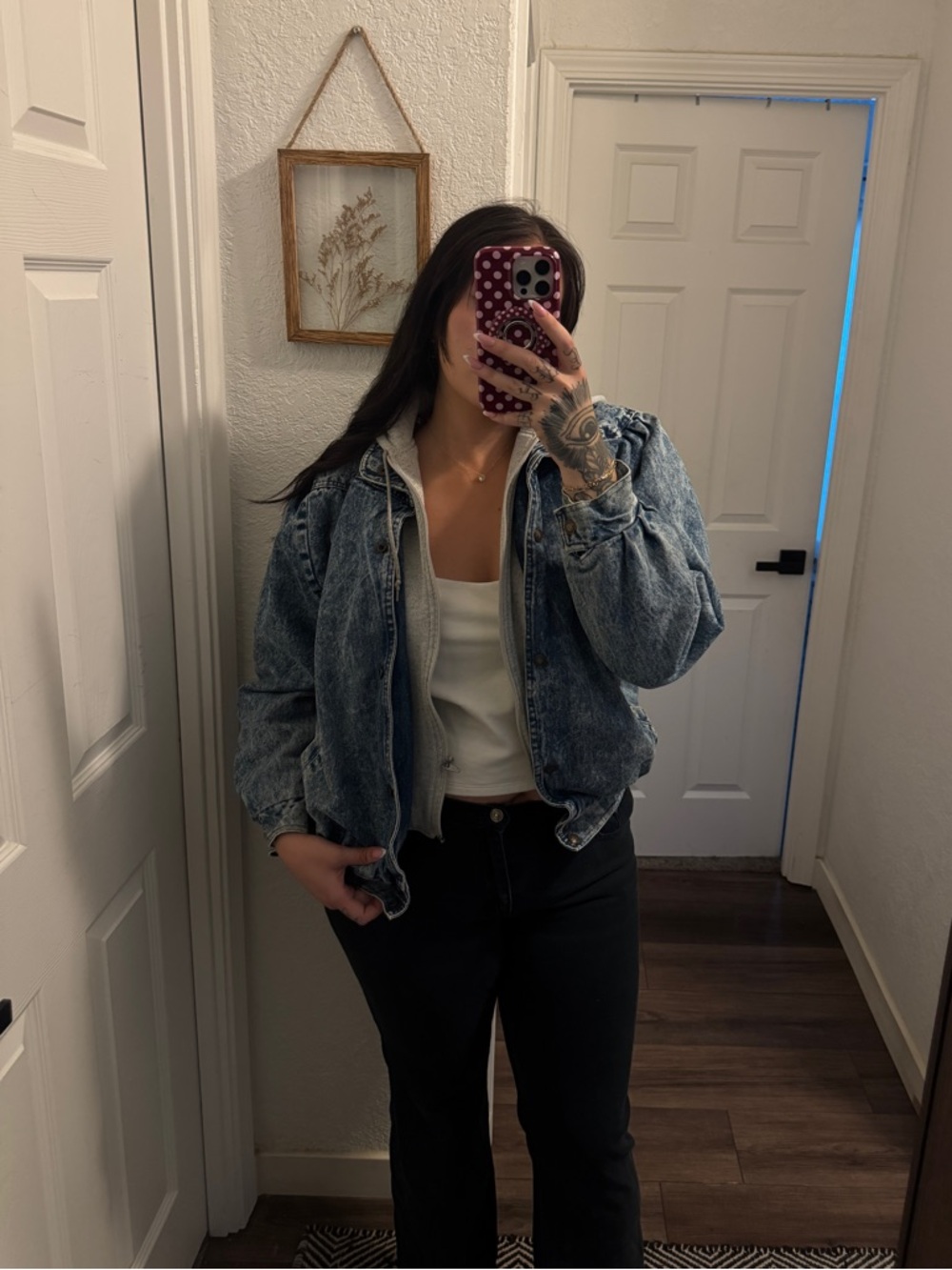Vintage Sergio Valente acid wash denim jacket size Large 1980s